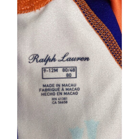 Polo Ralph Lauren Baby Boy Polo Bear Rash Guard/ Swim Gear 9-12 Months - Picture 8 of 8